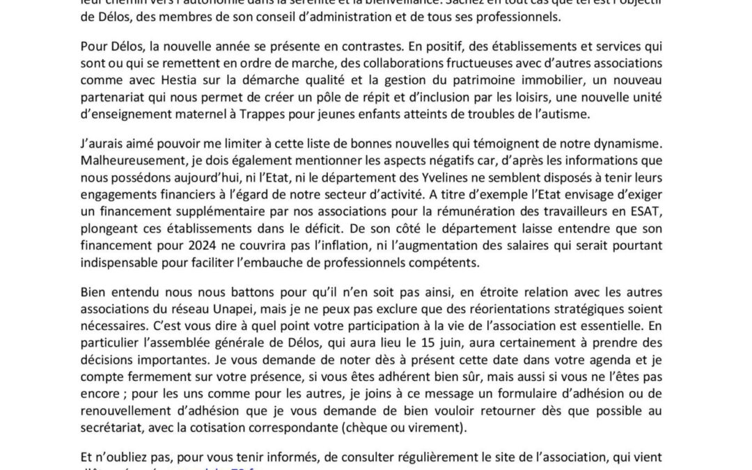 C’est le moment d’adhérer à l’association