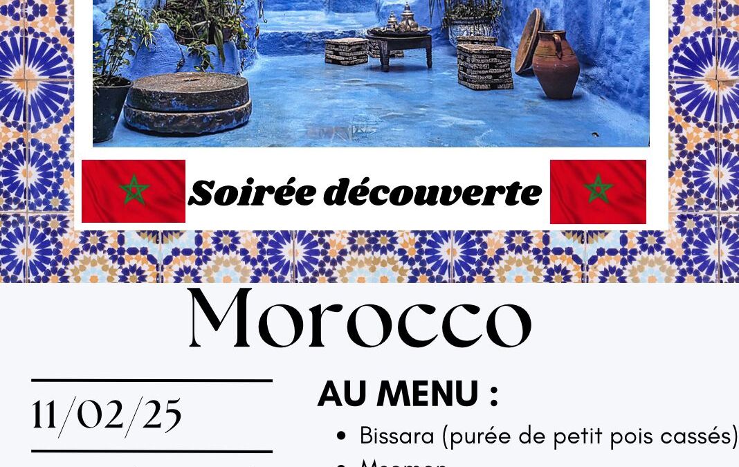 Soirée découverte du Maroc au Foyer d’Hébergement Les Cordeliers