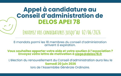 Rejoignez le Conseil d’Administration de Délos Apei 78